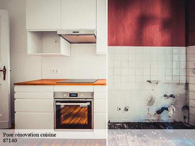 Pose rénovation cuisine 87140